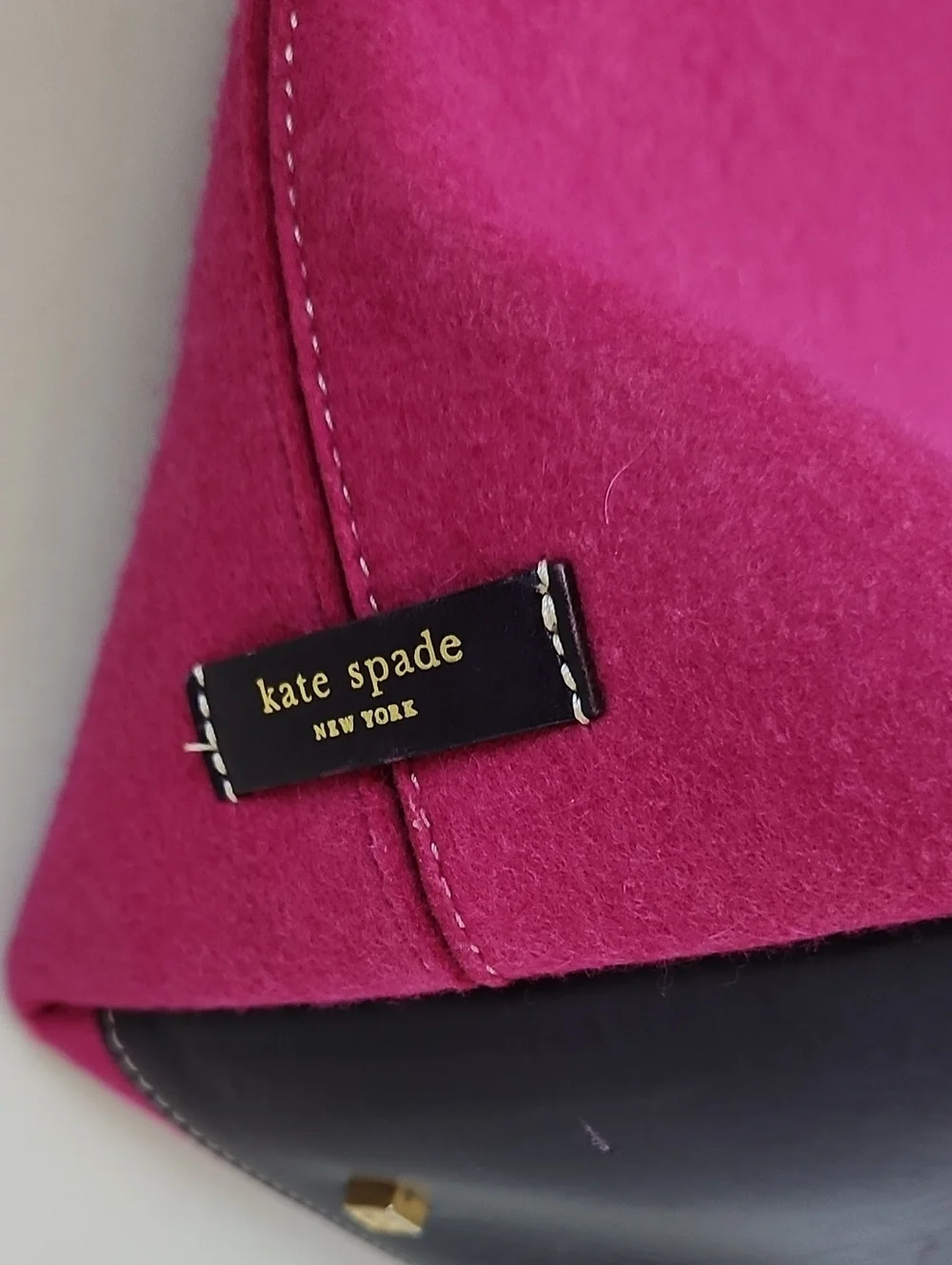 Kate Spade Fucshia Pink Satchel Tote With Pouch